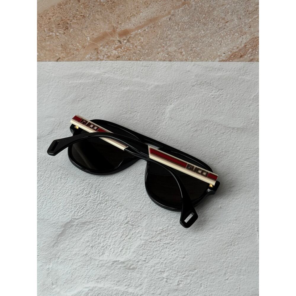 NEW Gucci GG0463S Black Polarized Aviator Sunglasses $530 - Picture 9 of 9